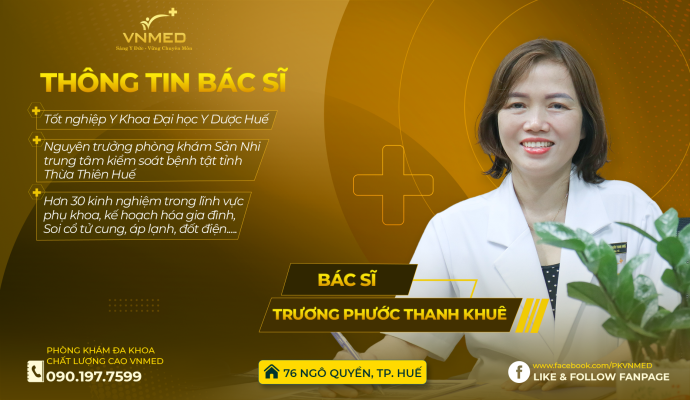 Bác sĩ Trương Phước Thanh Khuê - phòng khám bệnh viện đa khoa VNMED
